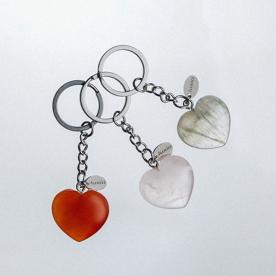 LLAVERO CORAZÓN FLÚOR MULTICOLOR